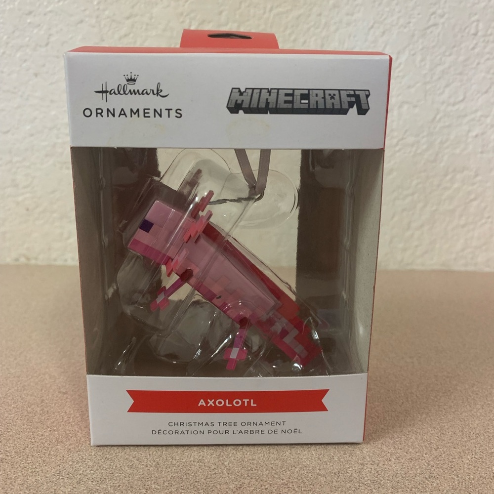 Hallmark Minecraft Axolotl Ornament - Pink